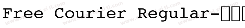 Free Courier Regular字体转换